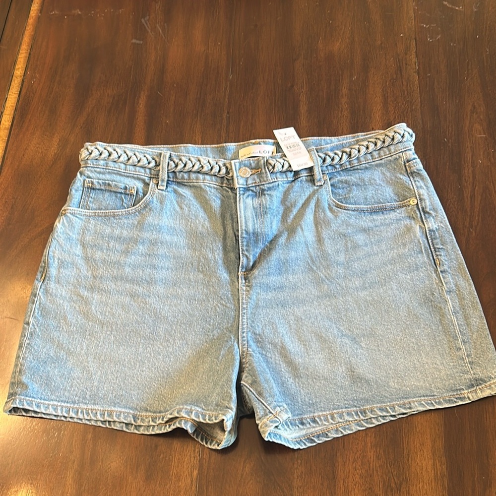 LOFT Light Blue Jean Shorts